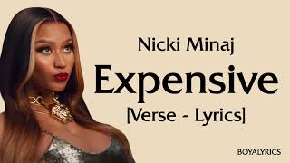 Nicki Minaj - Expensive (Verse - Lyrics) i got a shopping problem, expensive taste - tiktok