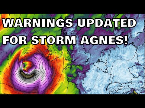 Warnings Updated for Storm Agnes! 26th September 2023