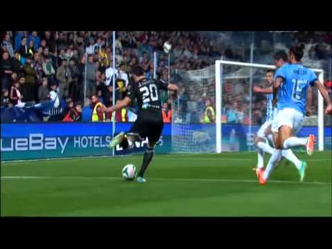 Malaga vs Real Sociedad 0-1 Gol Carlos Vela Jornada 24 2013/2014 - AllGoalsLFP