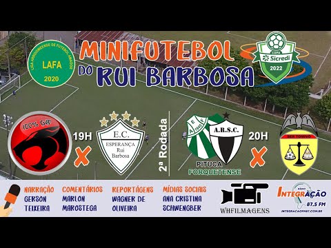 2ª Rodada do Minifutebol do Rui Barbosa - Ao Vivo