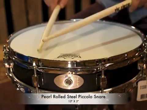 Pearl Steel Picallo Snare Drum 2015 - Matte Black image 8