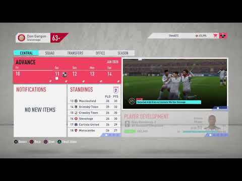 Fifa20 career mode  Youth project Stevenage F.C.   RTCL!! #04 League Two