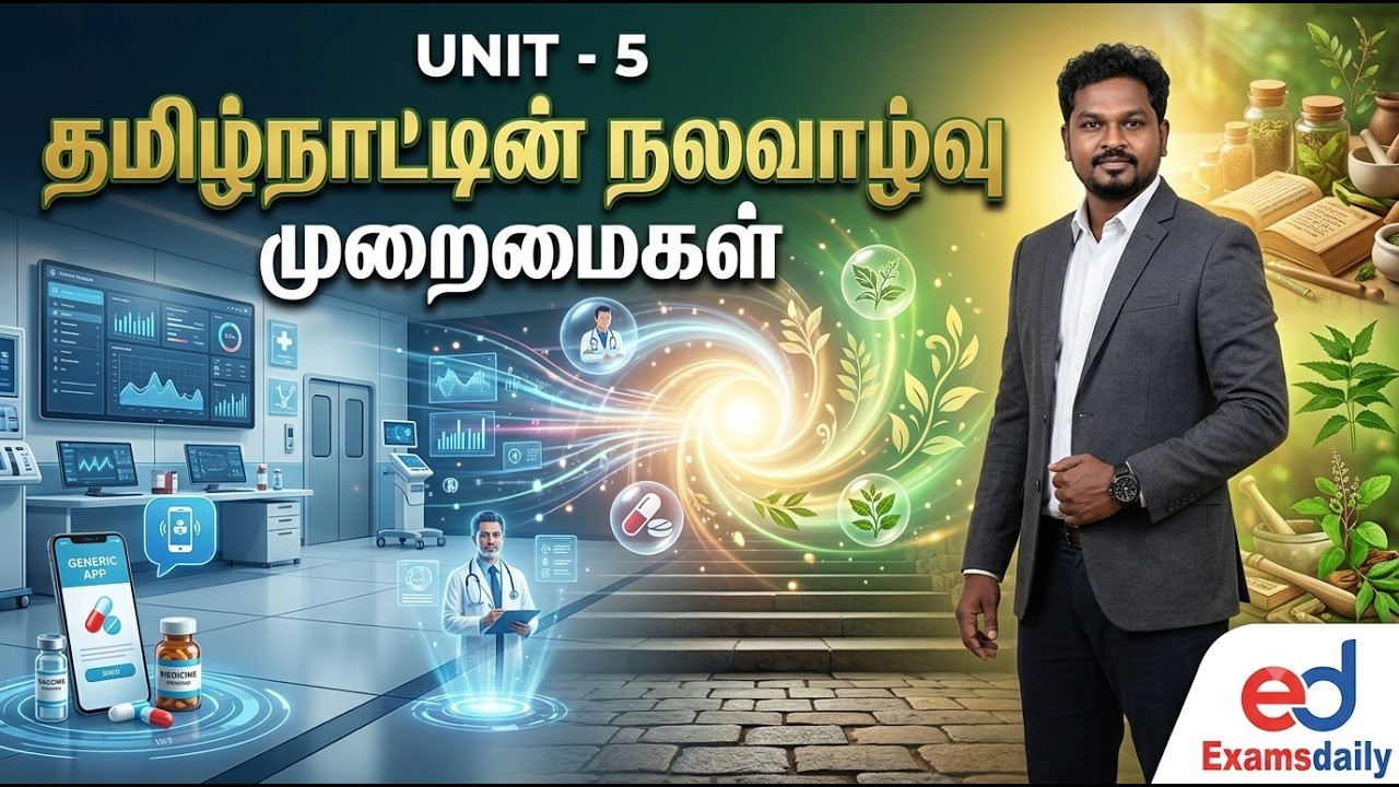 Unit -5 தமிழ்நாட்டின் நலவாழ்வு (Health) முறைமைகள்