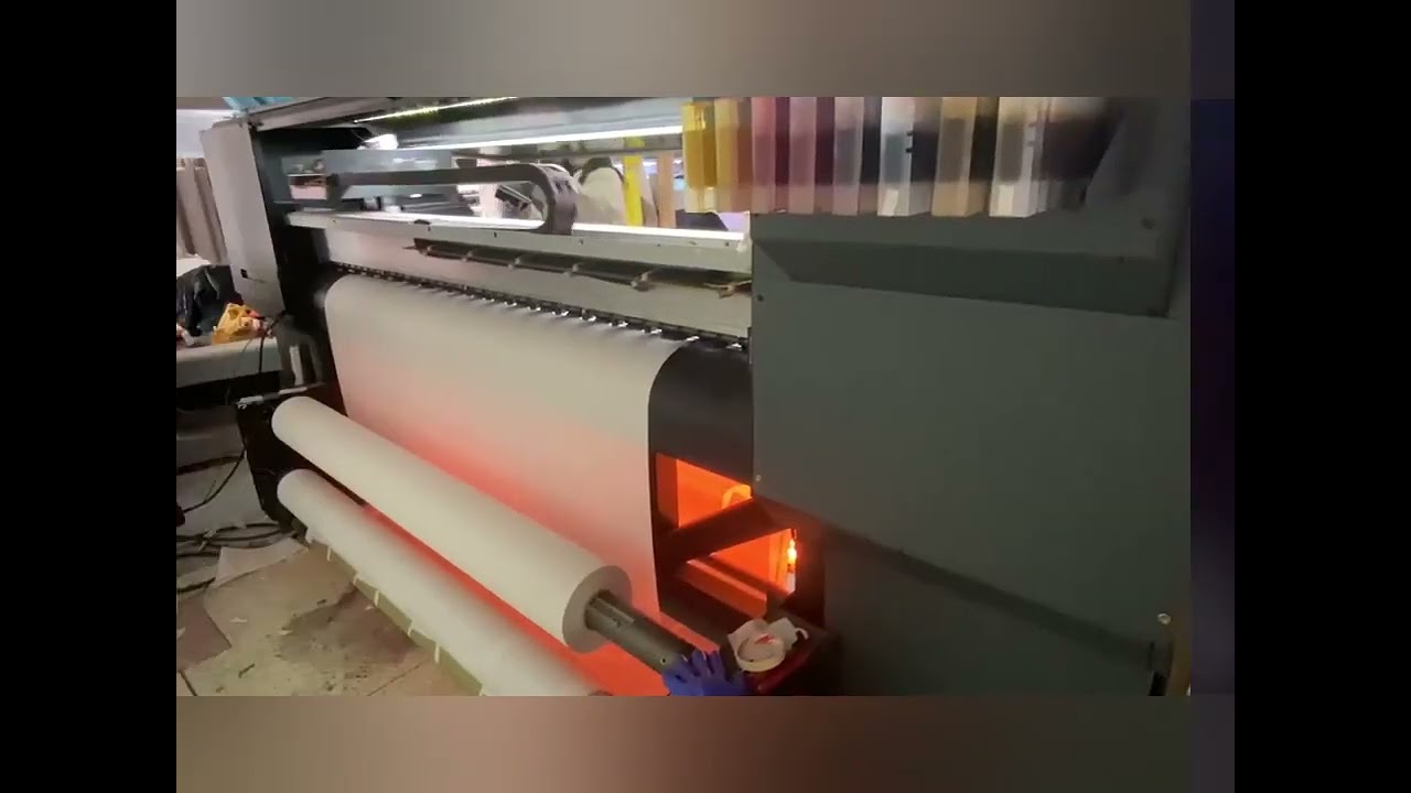How the jumbo rolls sublimation paper use on high speed industrial printer?