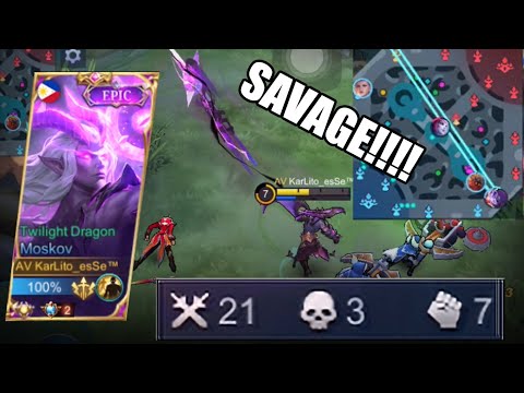 TOP GLOBAL MOSKOV! THEY ACCUSED ME OF MAP HACKING BECAUSE OF THIS LONG RANGE SAVAGE SHOT! MLBB