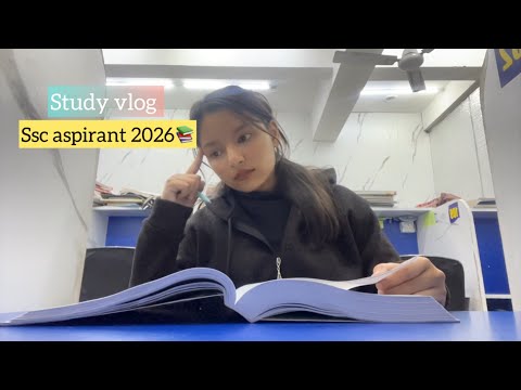 A mini study vlog as an SSC ASPIRANT 2026🫩🎯| ssc cgl 2026| ssc chsl 