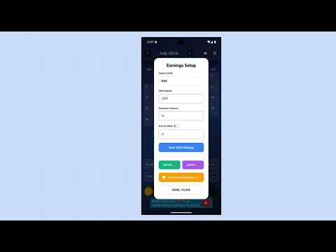 Shift Tracker Pro: Calendar video thumbnail