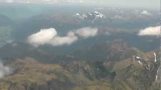 Flight over the Southern Alps, New Zealand with original piano music