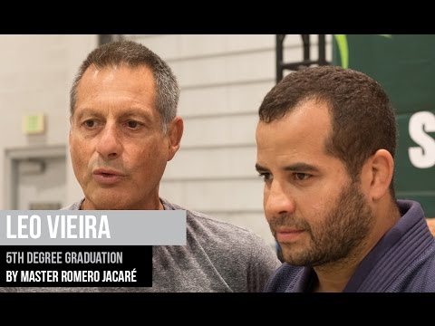 Leo Vieira 5th degree BJJ graduation by master Romero Jacare
