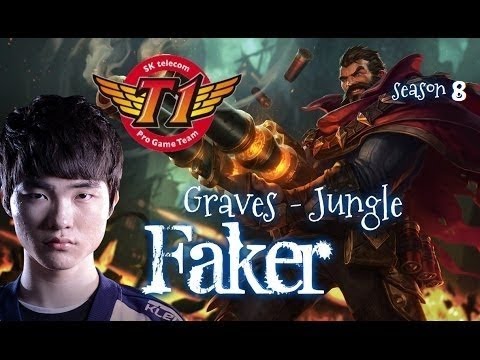 FAKER CRUSH EVERYONE WITH LETHALITY GRAVES JUNGLE! SKT T1 Faker Plays Graves Jungle!