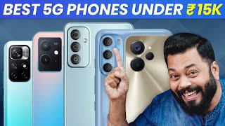 Top 5 Best 5G Smartphones Under ₹15000 Budget⚡September 2022