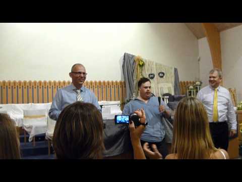 The Herrey's and Marcus singing at a Wedding Reception