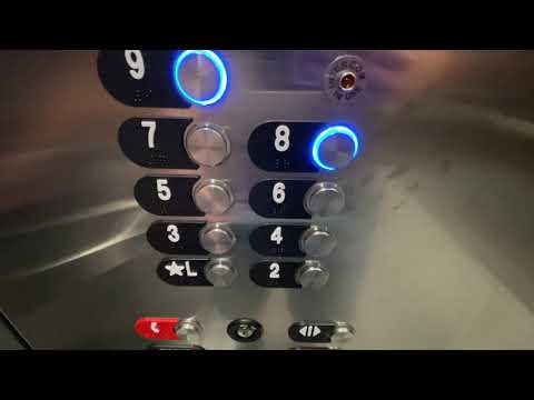 Otis Series 7 Gen2 MRL Traction Tower 1 Transport Elevators/Lifts @ BUMC Tucson AZ