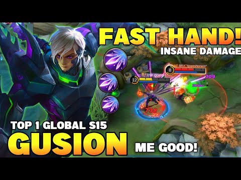Top 1 Global Gusion S15, Brutal Dagger Combo, Insane Burst Damage | Gusion Gameplay | MLBB✓