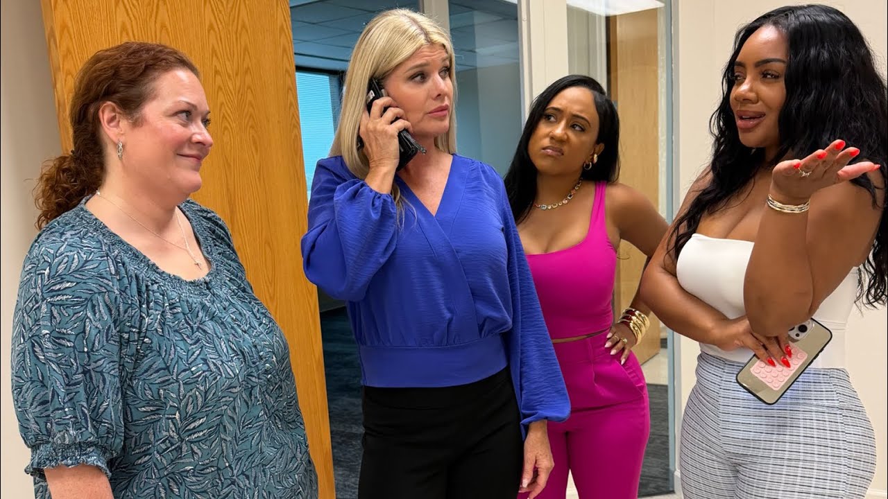 Wayne checks Charlotte for calling his phone about the podcast while Candace is there