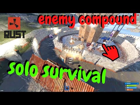 CLAN COMPOUNDS make for easy loot - RUST SOLO SURVIVAL
