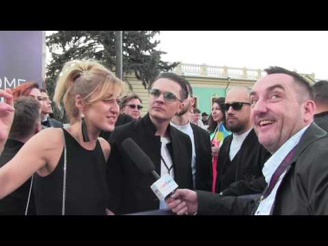 ESCKAZ in Kyiv: O.Torvald (Ukraine) singing on the Red Carpet