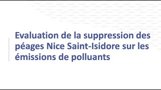 Etude Atmosud sur une infrastructure impactant la qualité de l’air à Nice