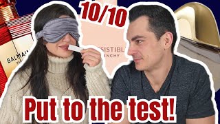 I tried 15 new perfumes BLINDFOLDED!