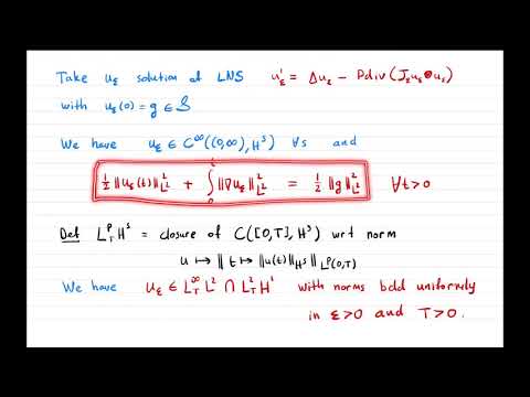 Weak solutions of the Navier-Stokes equations