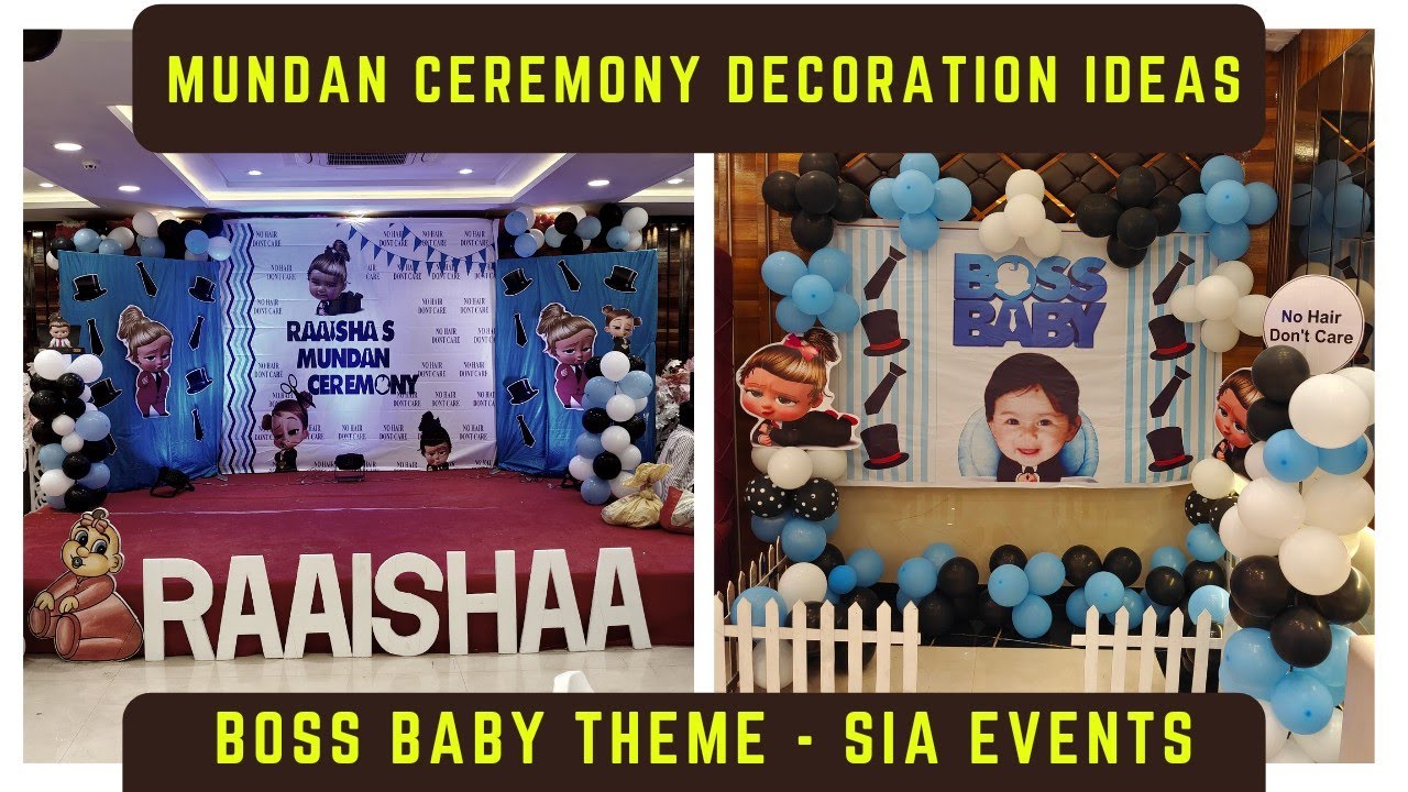 Boss Baby Theme decoration | Mundan ceremony theme party decoration boss baby | Sia Events kanpur
