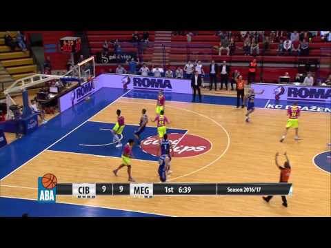 Šakić scores from downtown! (Cibona - Mega Leks, 4.3.2017)