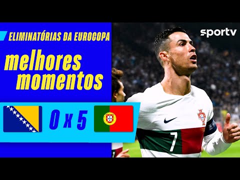 Gols e lances de Bósnia-Herzegóvina x Portugal
