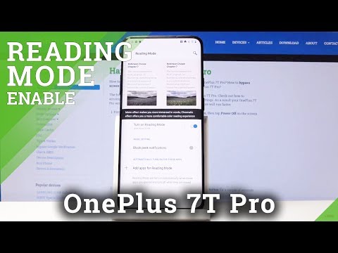 How to Enable Reading Mode in OnePlus 7T Pro – Brightness / Displaying