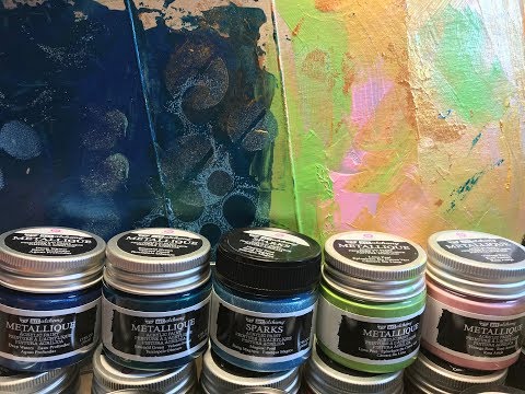 Prima Art Alchemy Metallique and Sparks Paints - Product Testing