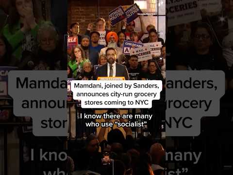 Mamdani, joined by Sanders, announces city-run grocery stores coming to NYC
