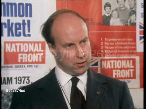 John Tyndall National Front Chairman interview February 25, 1974