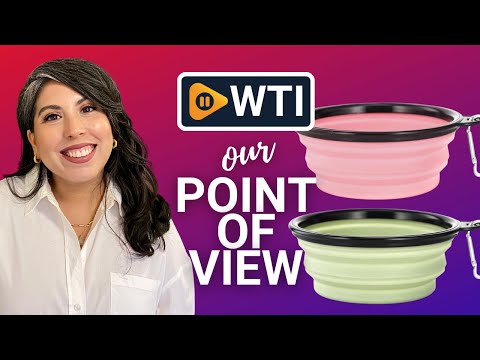Dog Bowl Pet Collapsible Bowls - WTI product video review