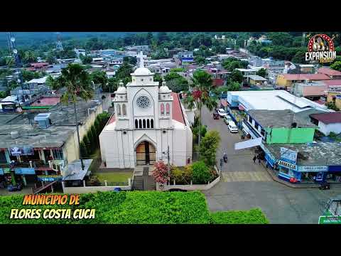 Vista Área del Municipio de Flores C.C Quetzaltenango, Guatemala 