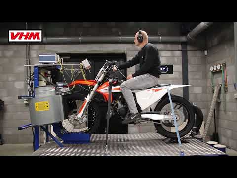 Dyno test KTM 125SX 2019 with VHM cylinder head insert and 12 degree piston including Dyno graph