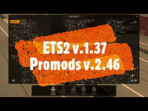 ETS2 v.1.37 Promods v.2.46/Middle East Add-on Map