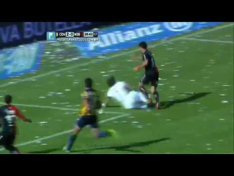¿Fue penal a Scocco? Central 2 - Newell's 0. Fecha 12.  Primera División 2014. FPT