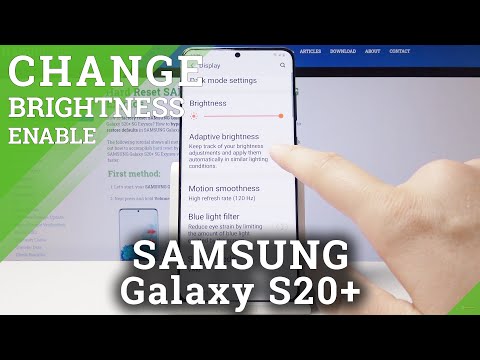 How to Enable Auto Brightness in Samsung Galaxy S20+ | Set Up Adaptive Brightness