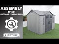 Lifetime 10' x 8' Outdoor Storage Shed | Lifetime Assembly Video