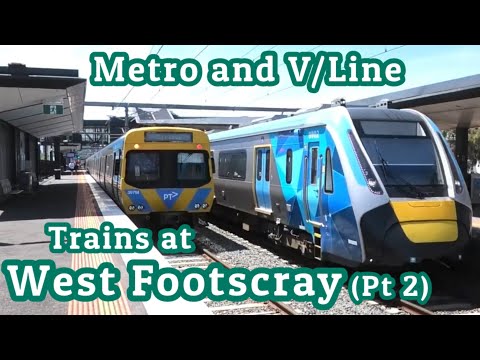 Metro and V/Line Trains at West Footscray (Part 2)
