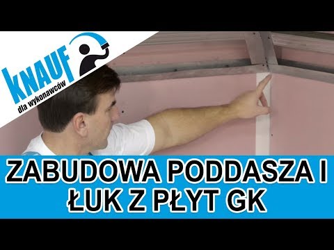 Jak wykonać zabudowę poddasza i łuk z płyt GK? Profile specjalne do suchej zabudowy - zdjęcie