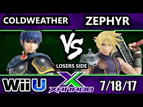 S@X 211 - Coldweather (Marth) Vs. Zephyr (Cloud) - SSB4 Losers Top 8 - Smash Wii U