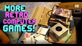 Live Garage Sale Video Game Finds! Even MORE Vintage Computer Games! Commodore 128! S2E10