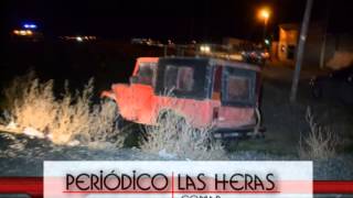 preview picture of video 'Las Heras Santa Cruz, choque jeep ruta mayo2014'