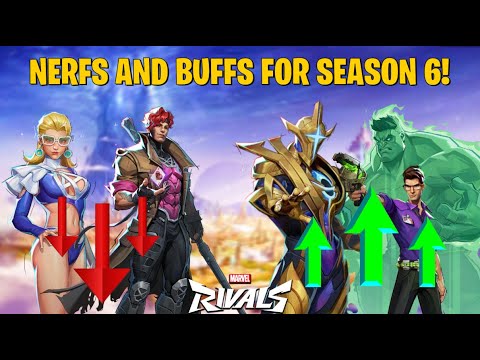 LEAKED SEASON 6 Patch Notes/UPDATES! NERFS and BUFFS! | Marvel Rivals