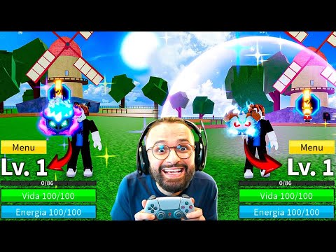 ABRI PRESENTES MITICOS EM CONTAS LEVEL 1 PRA VER QUANTAS FRUTAS RARAS CONSIGO no BLOX FRUITS