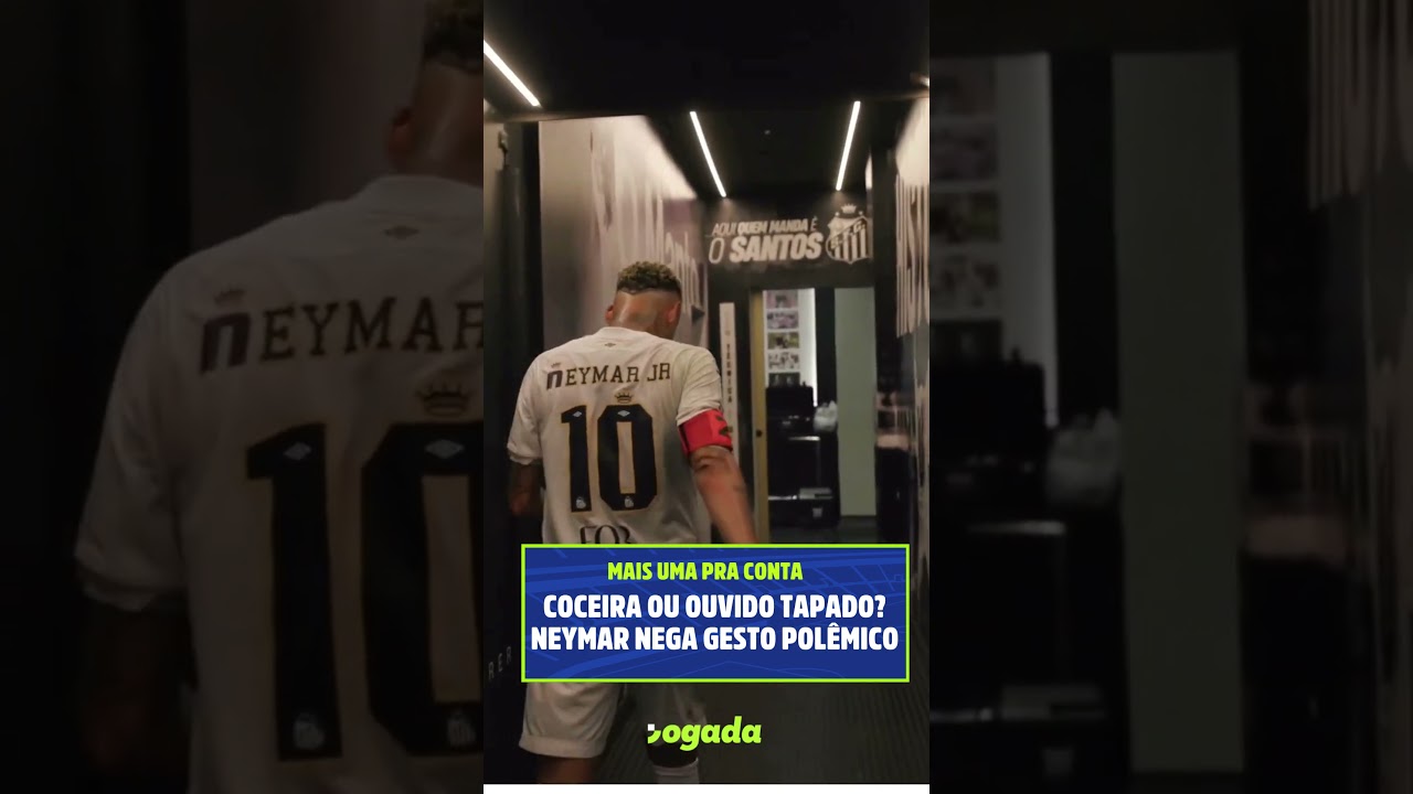 Imagem da notícia Neymar rebate acusação de provocação à torcida após jogo na Vila Belmiro