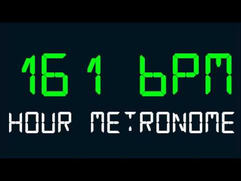 161 BPM (Beats Per Minute) Hour Metronome