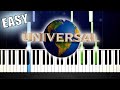 Universal Studios - Intro - EASY Piano Tutorial by PlutaX