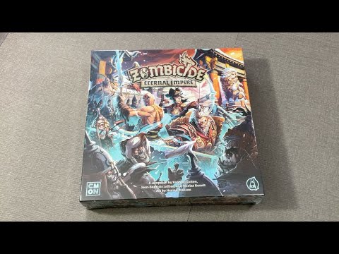 The Discriminating Gamer: Zombicide: White Death - Eternal Empire unboxing with Ray