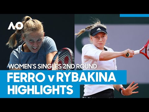 Fiona Ferro vs Elena Rybakina Match Highlights (2R) | Australian Open 2021